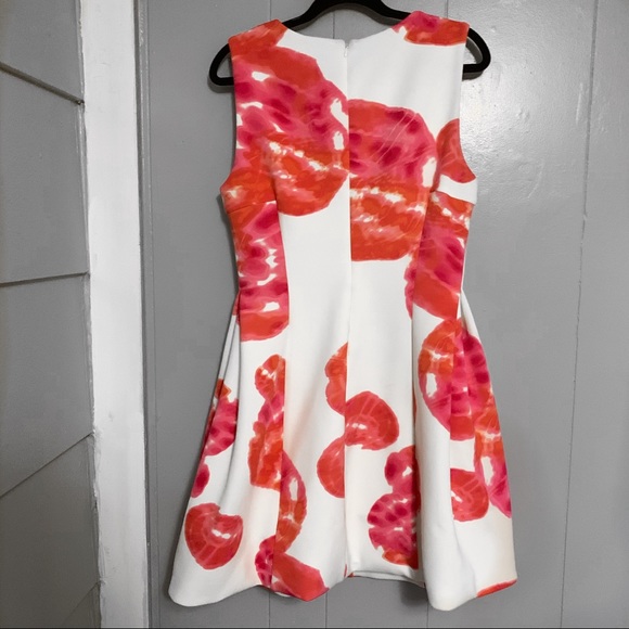 Calvin Klein Floral Print Dress Flares bottom 12 - Picture 2 of 3